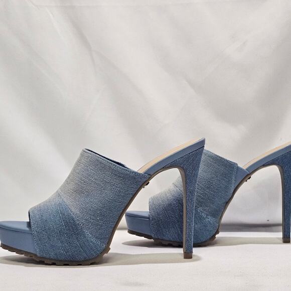 Thalia Sodi Women's Cindie Slide Sandals Size 7.5 Denim Ombre NWT - Picture 1 of 9